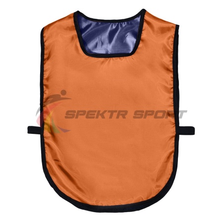Купить Манишка футбольная двусторонняя универсальная Spektr Sport оранжево-синяя в Туапсе 